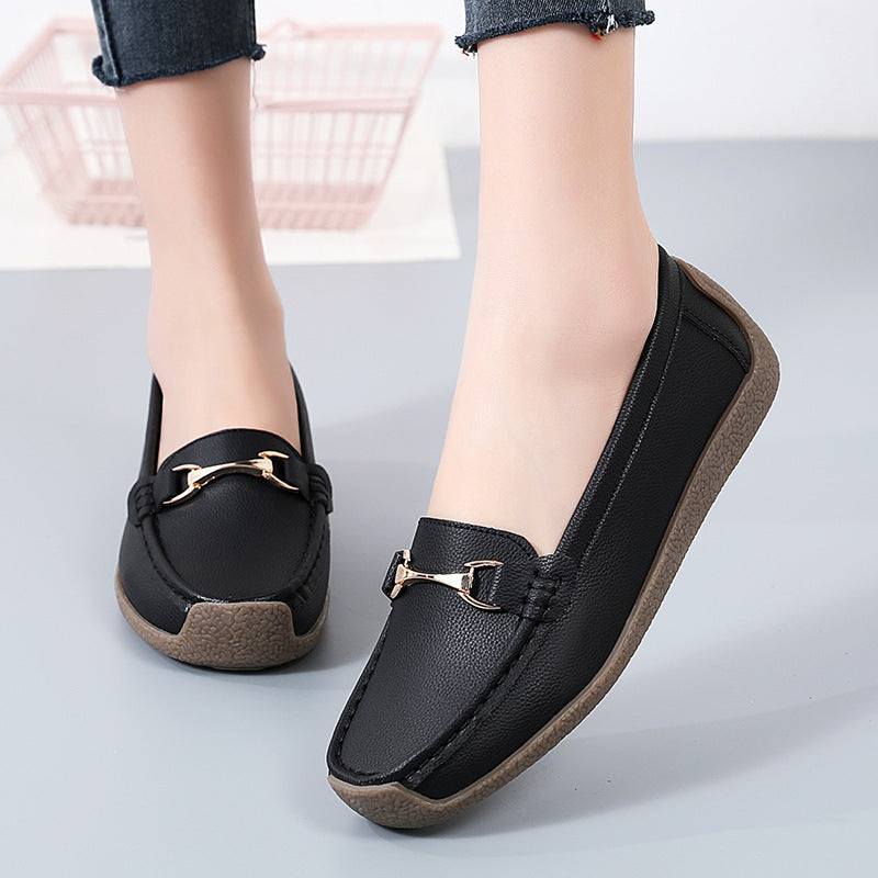 Women's Leather Slip-on Flats