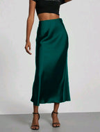 Women's Satin Skirt