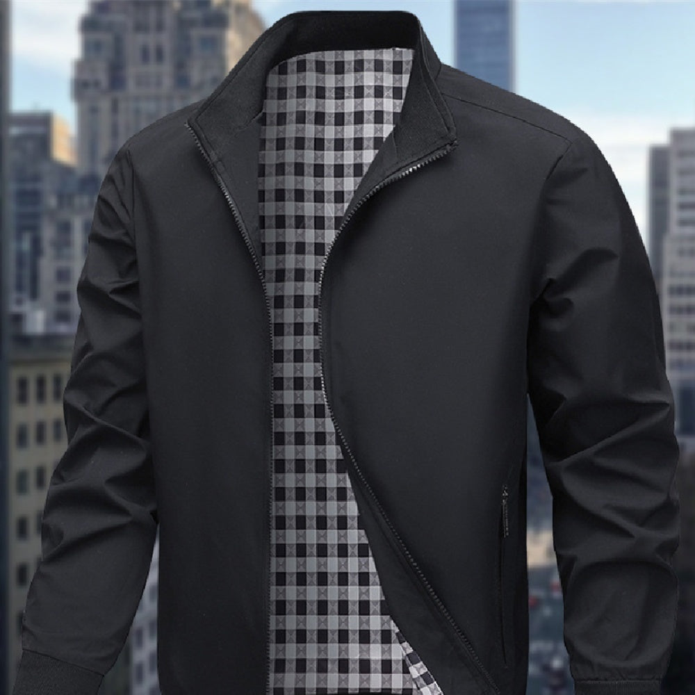 Men's Stand Up Collared Jacket