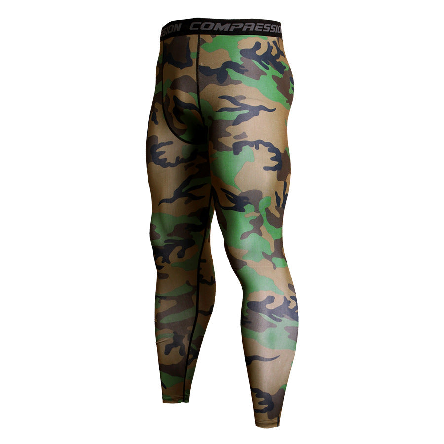 Men's Tight Camouflage Training Pants
