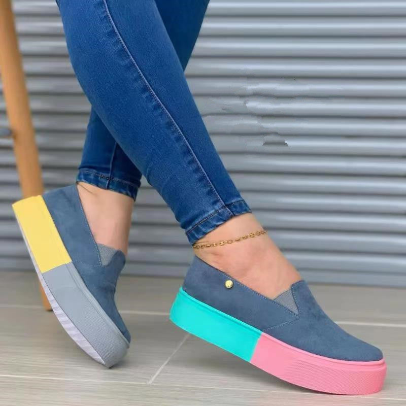 Women's Thick Colored Sole Shoes