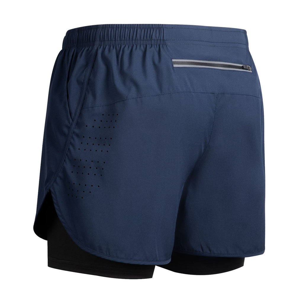 Men's Quick-Dry Double-Layer Fitness Shorts