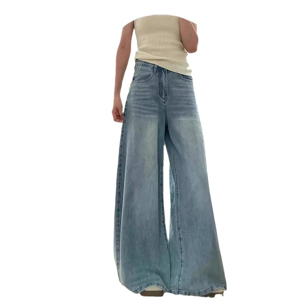 Women's High Waist Wide-leg Jeans