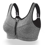 Women's Front Zip Supportive Sports Bra
