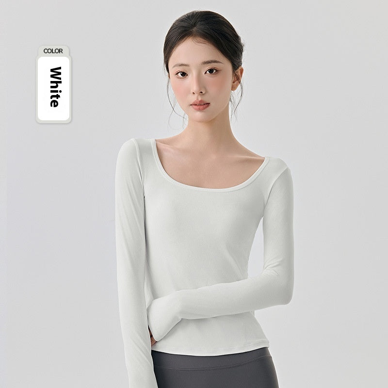 Women's High Elastic Long Sleeve Slim Fit Yoga Top