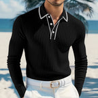 Men's Long-sleeved Polo Shirt