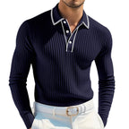 Men's Long-sleeved Polo Shirt