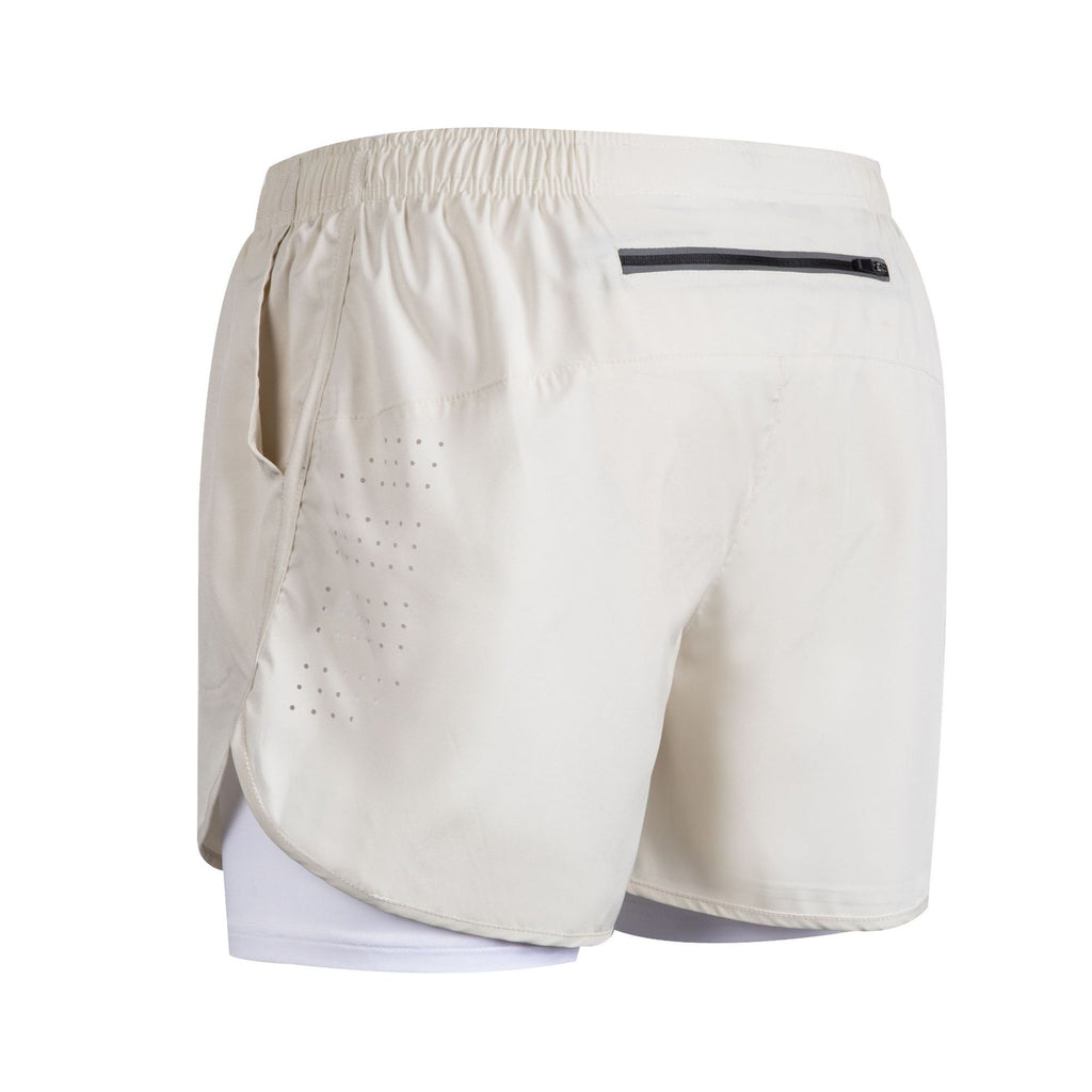 Men's Quick-Dry Double-Layer Fitness Shorts