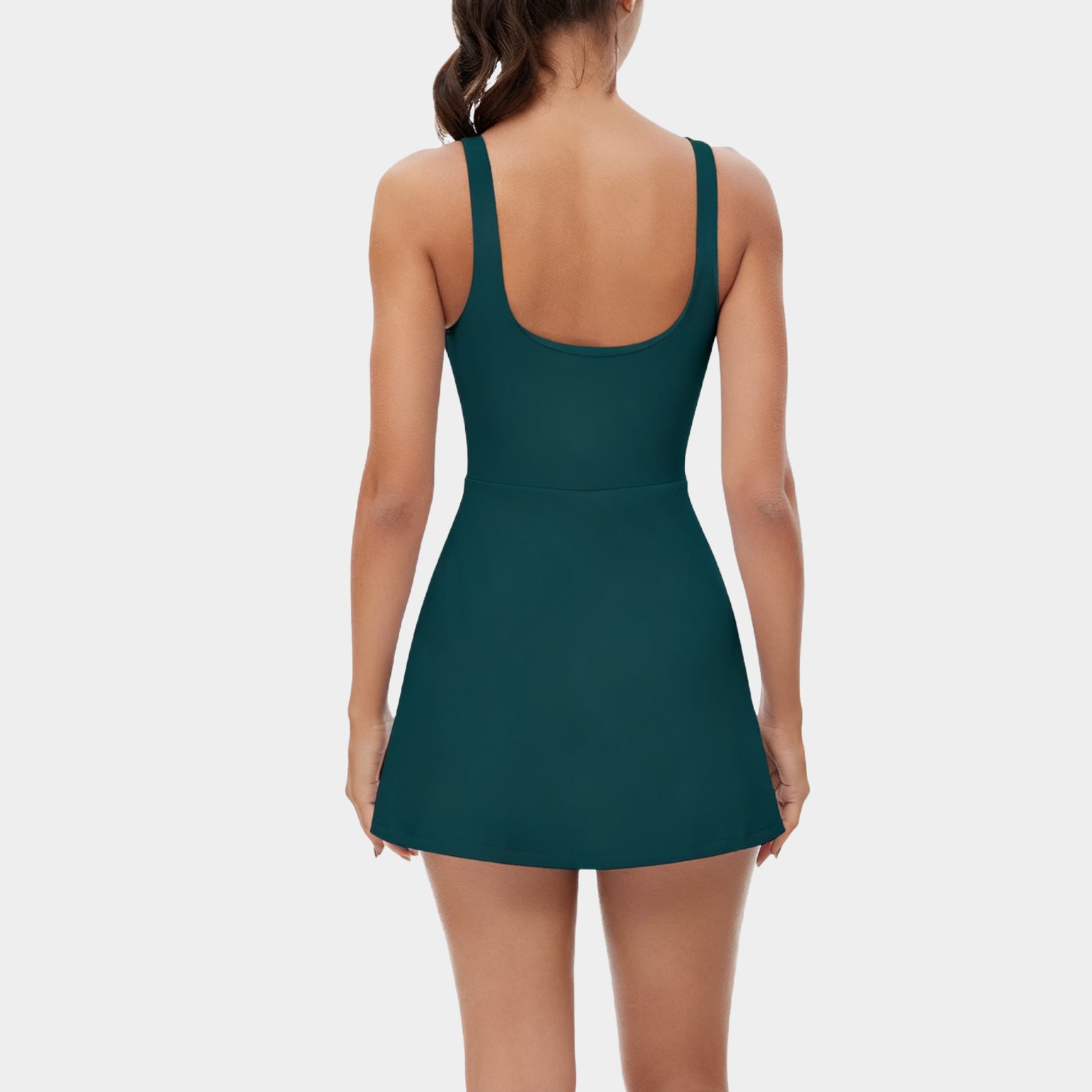 Women's Solid Split Athletic Dress