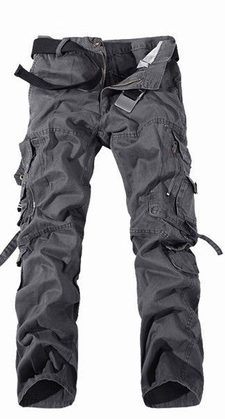 Men's Solid Cargo Pants