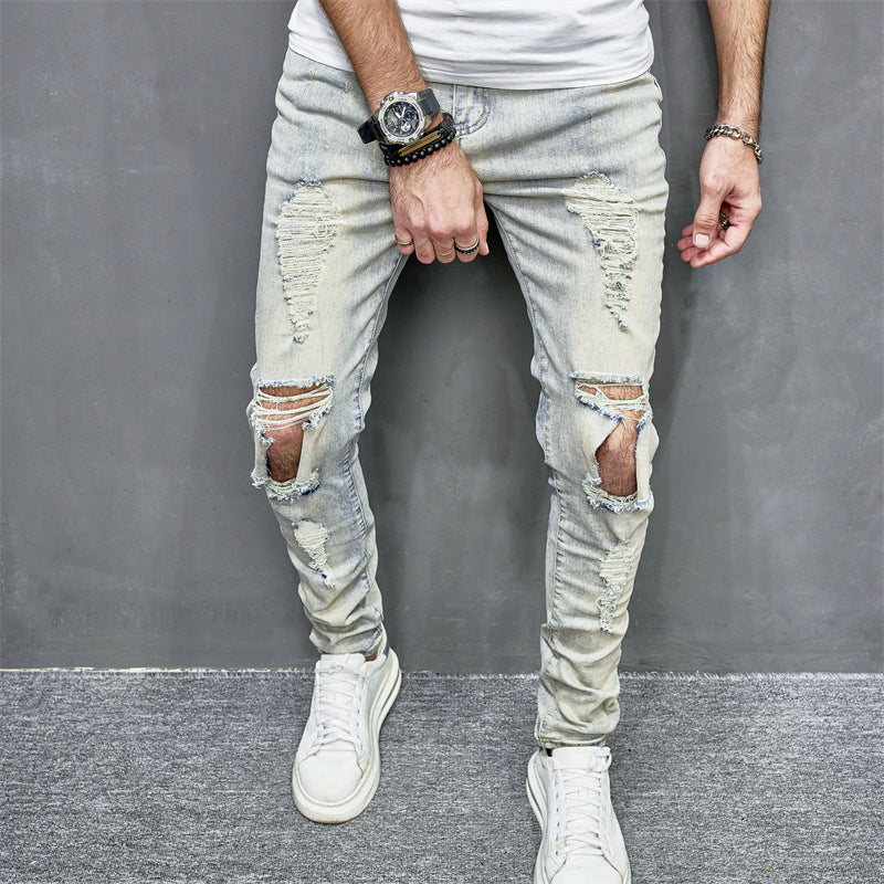Men's Skinny Ripped Jeans