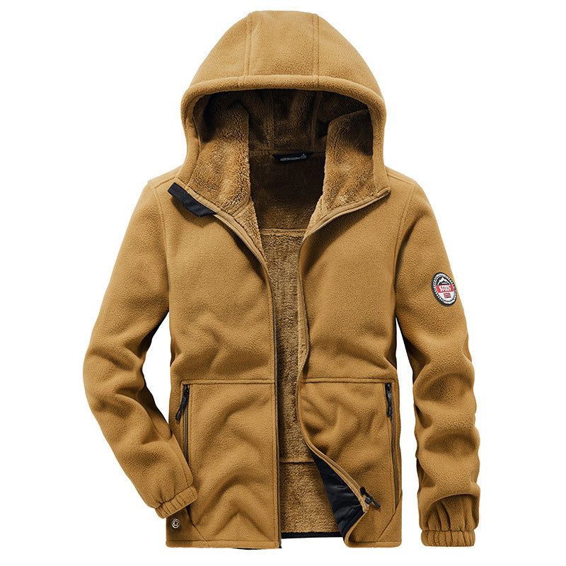 Men's Fleece-Lined Hooded Jacket