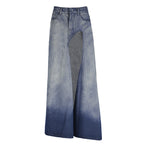 Women's Gradient Retro Denim Skirt