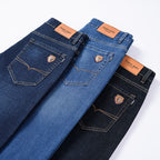 Men's Straight Fit Elastic Jeans