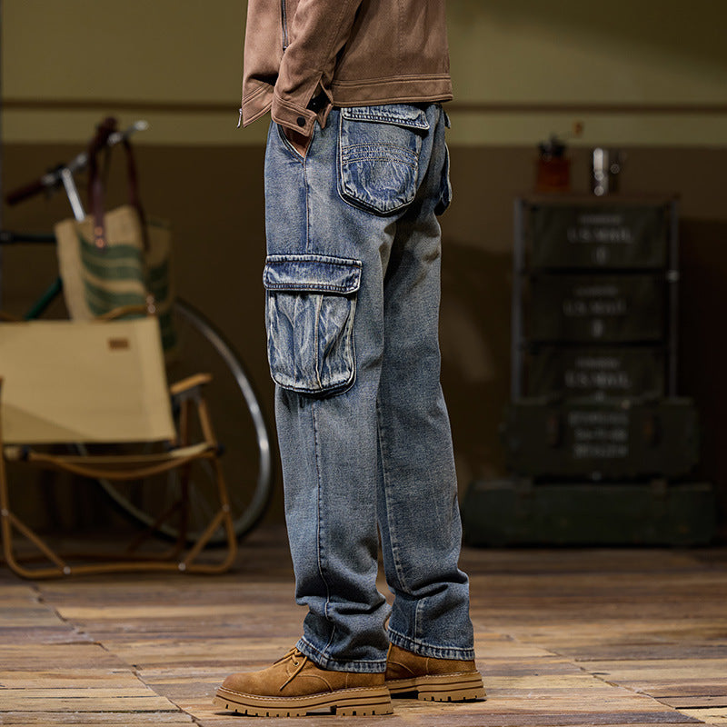 Men's Staple Outdoor Multi-pocket Jeans