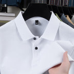 Men's Mercerized Polo Collar Short Sleeve T-Shirt