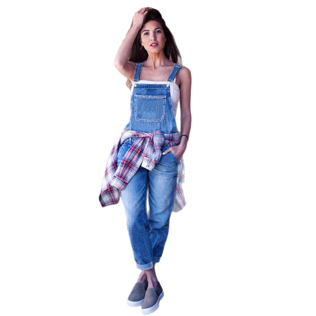 Women's Classic Loose-fit Denim Suspender