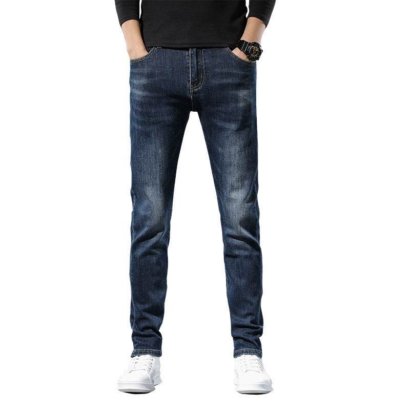 Men's Slim Fit Patterned Jeans