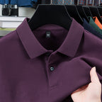 Men's Mercerized Polo Collar Short Sleeve T-Shirt