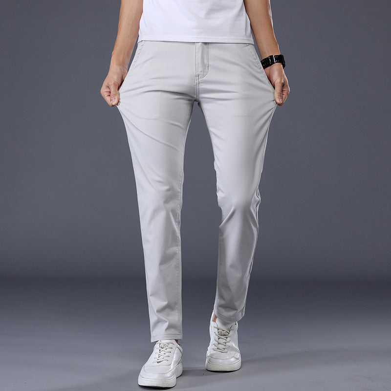 Men's Solid Straight Pants