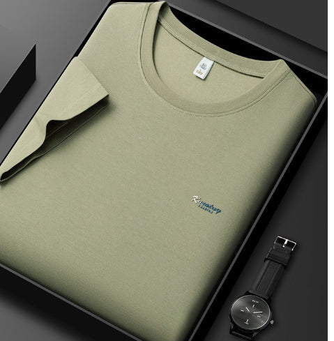 Antibacterial ICE Cotton Sweat Wicking Breathable Round Neck T-shirt