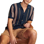 Men's Striped Knitted POLO Shirt