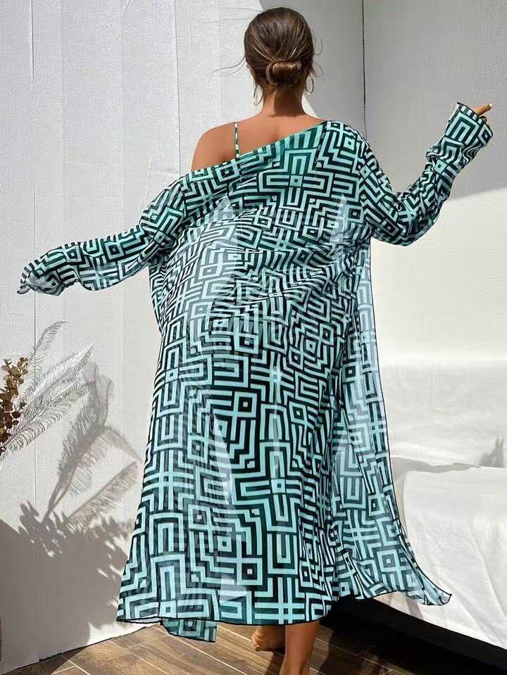 Women's Three-Piece Swimwear Cover-Up Set