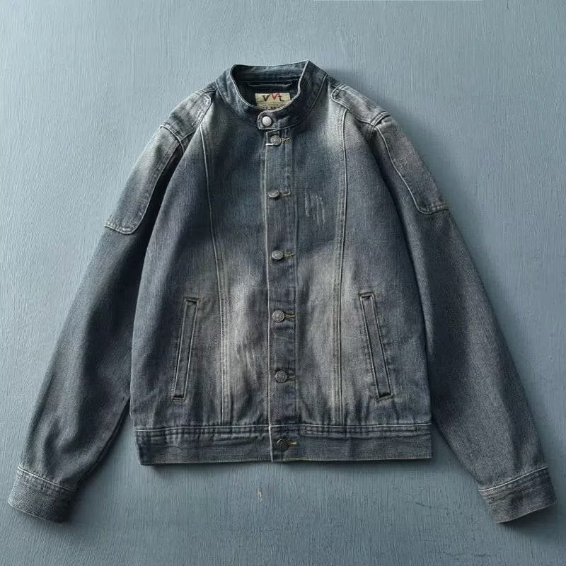 Men's Stand Collar Retro Jacket