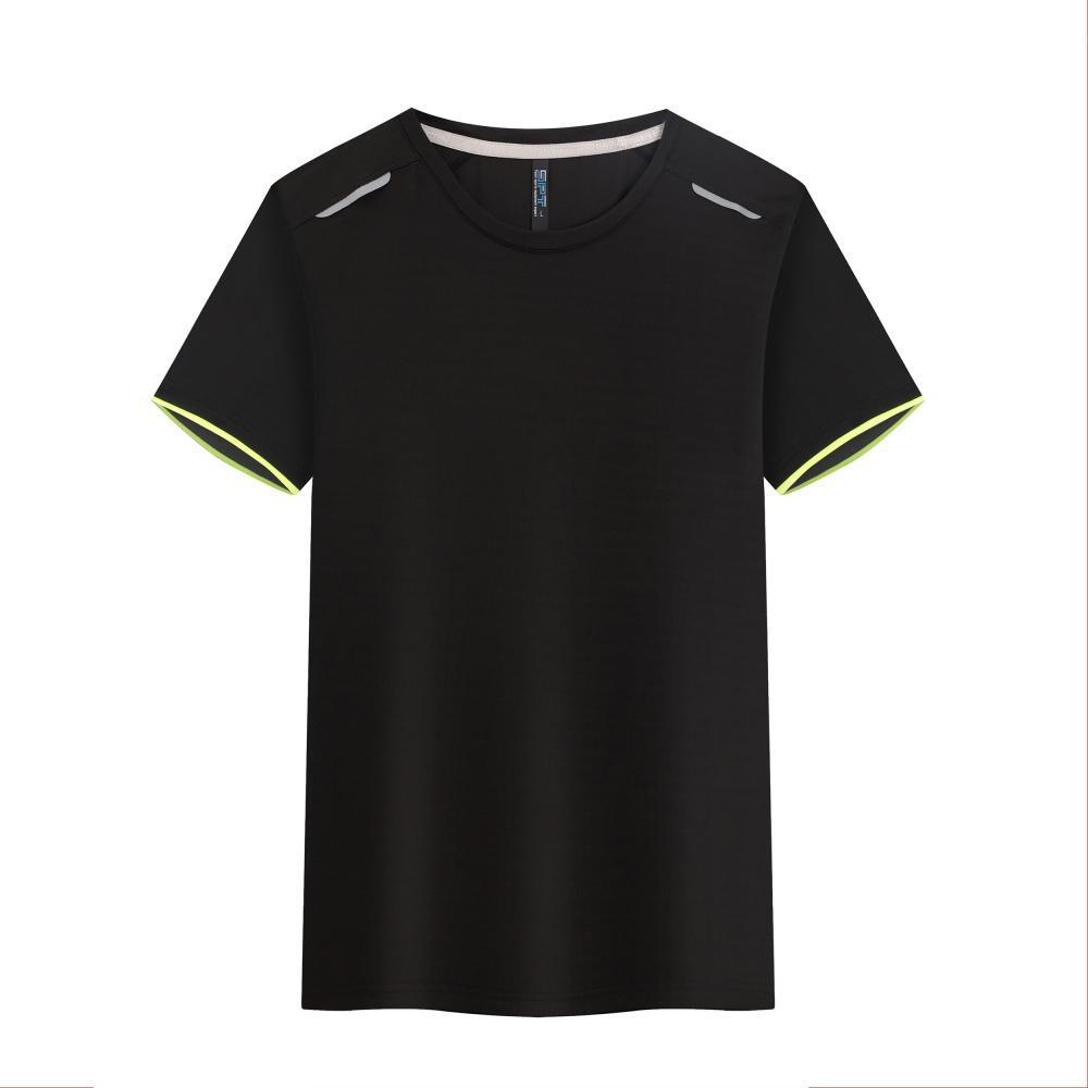 Round Neck Ice Silk Quick-drying T-shirt Marathon Short Sleeve