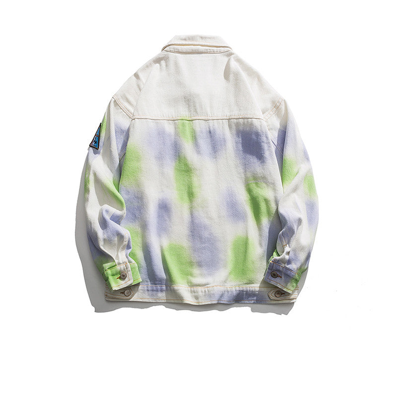 Splash-ink Lapel Jacket