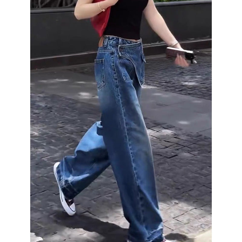 Women's High-waisted Wide-leg Jeans