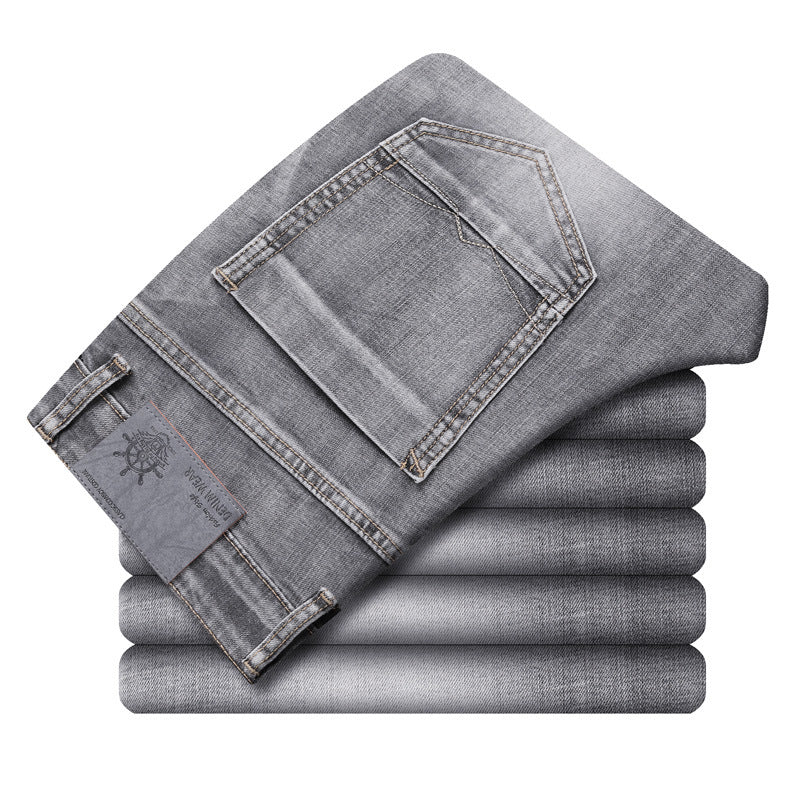 Men's Straight Stretch Casual Jeans