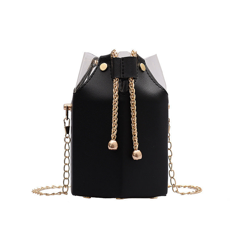 Women's Chained Bucket Bag