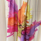 Women's Bohemian-Style Splash Printed Long-sleeve Dress
