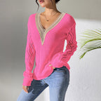Women's Laced Knitwear Top