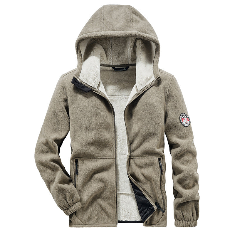 Men's Fleece-Lined Hooded Jacket
