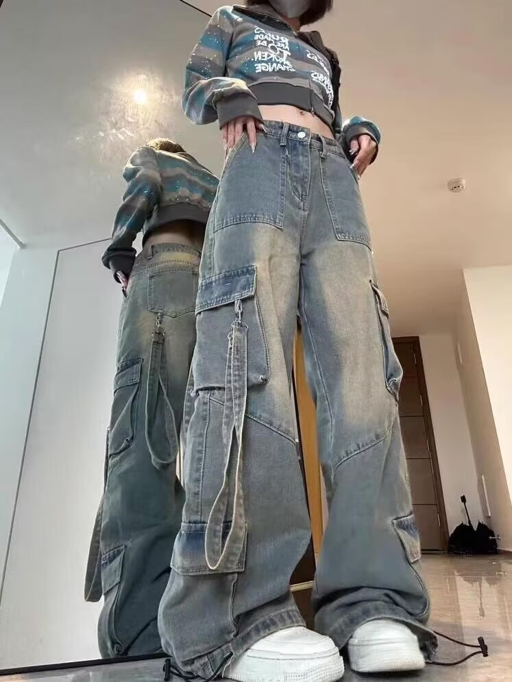 Women's High-Waisted Loose-Fit Jeans