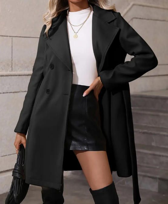 Women's Double-Breasted Coat