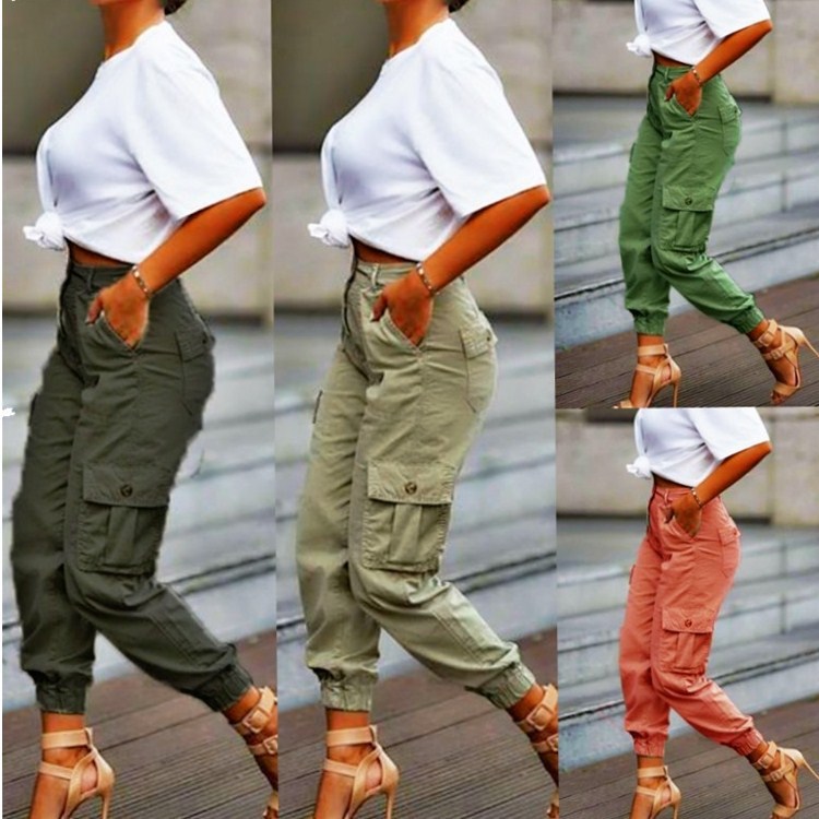 Women's Multi-Pocket Cargo Pants