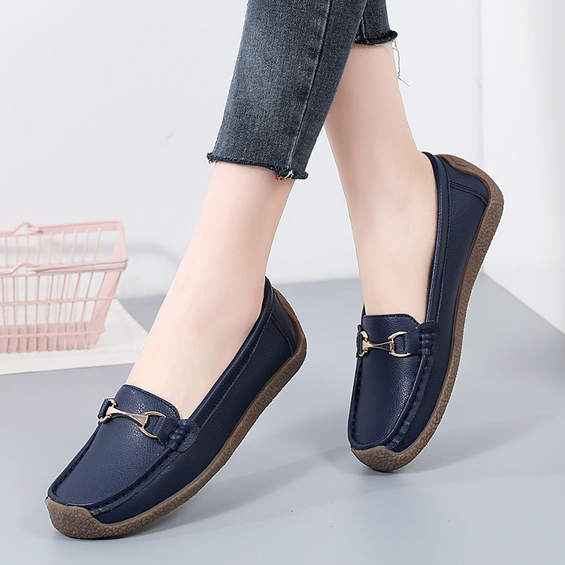 Women's Leather Slip-on Flats