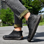 Men's Flats Ankle Side-Zipped Boots