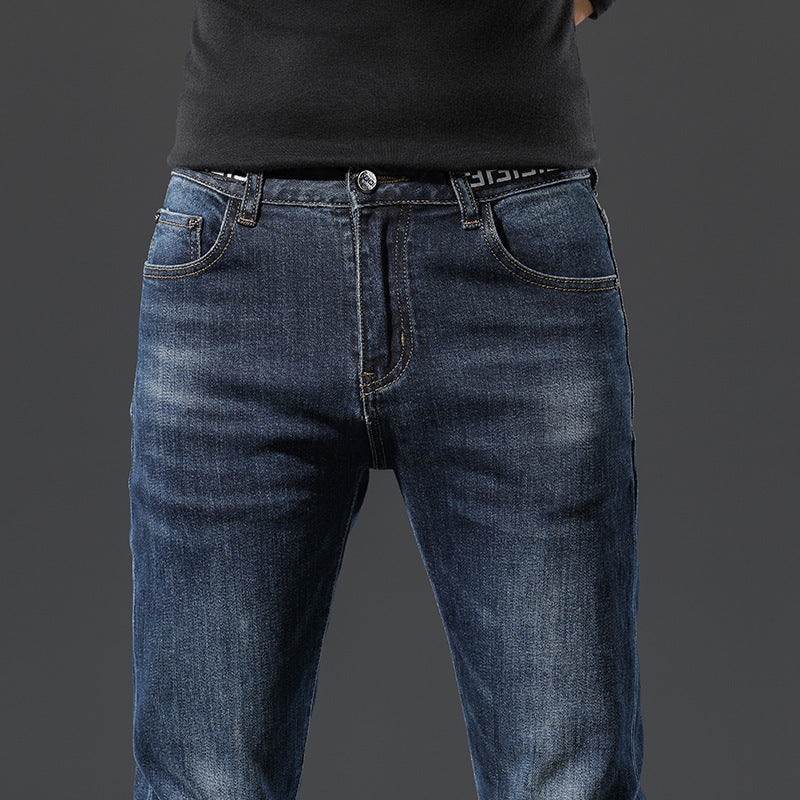 Men's Slim Fit Patterned Jeans