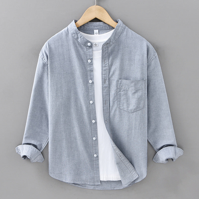 Men's Pure Cotton Washed Oxford Shirt