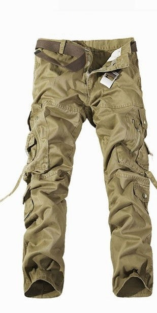 Men's Solid Cargo Pants