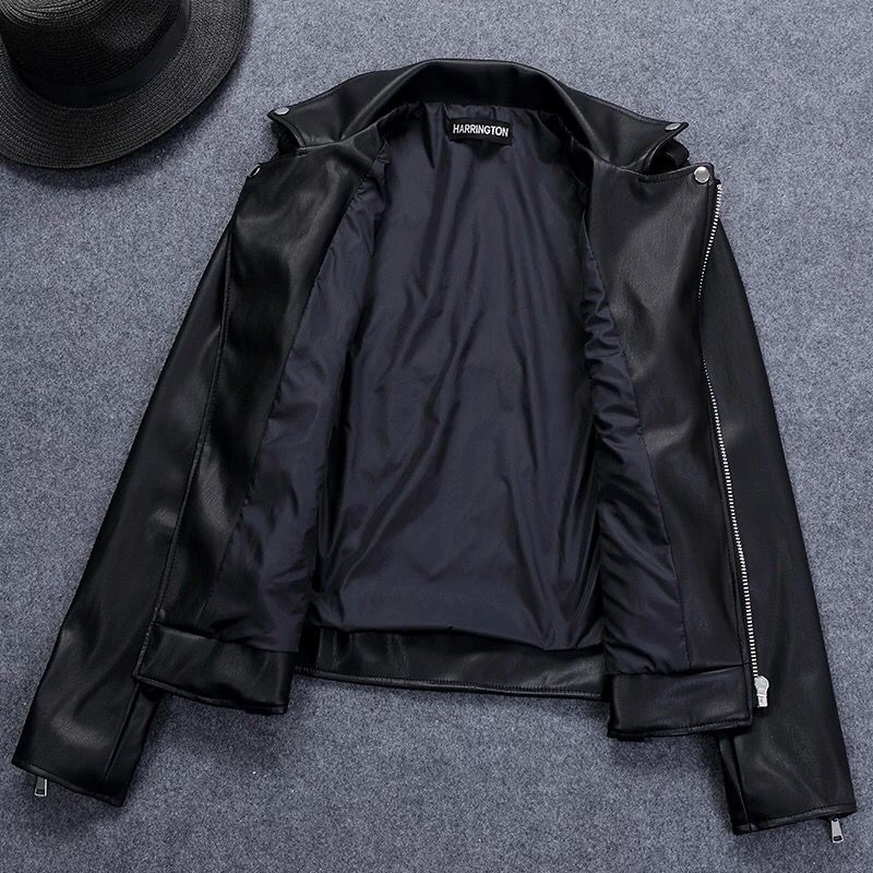 Women's Short Korean-Style Slim-Fit Black Jacket