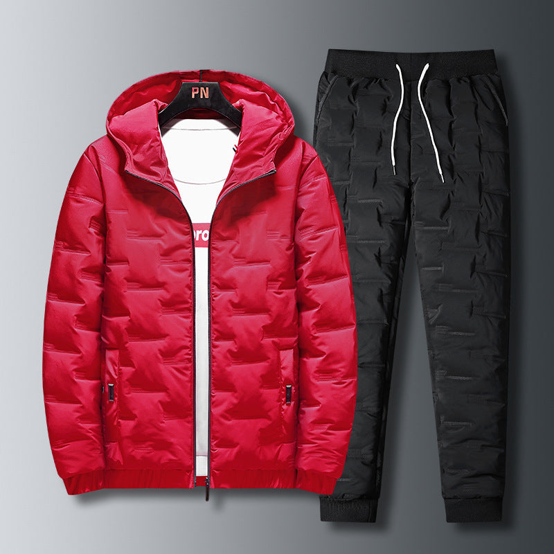Men's Padded Jacket And Pant Set