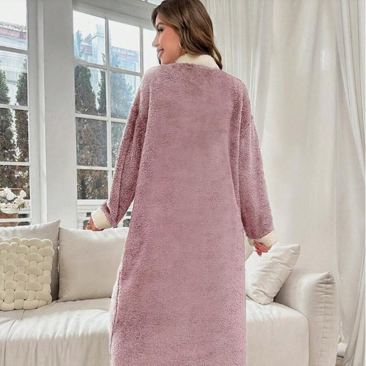 Women's Buttoned Robe