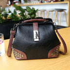 Women Metal Cornered Handbag