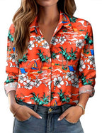 Women's Floral Loose-fit Shirt