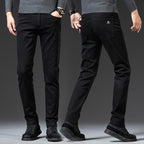 Men's Slim Fit Elastic Straight Jeans